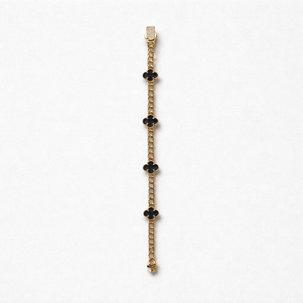 Black Clover Cuban Link Bracelet
