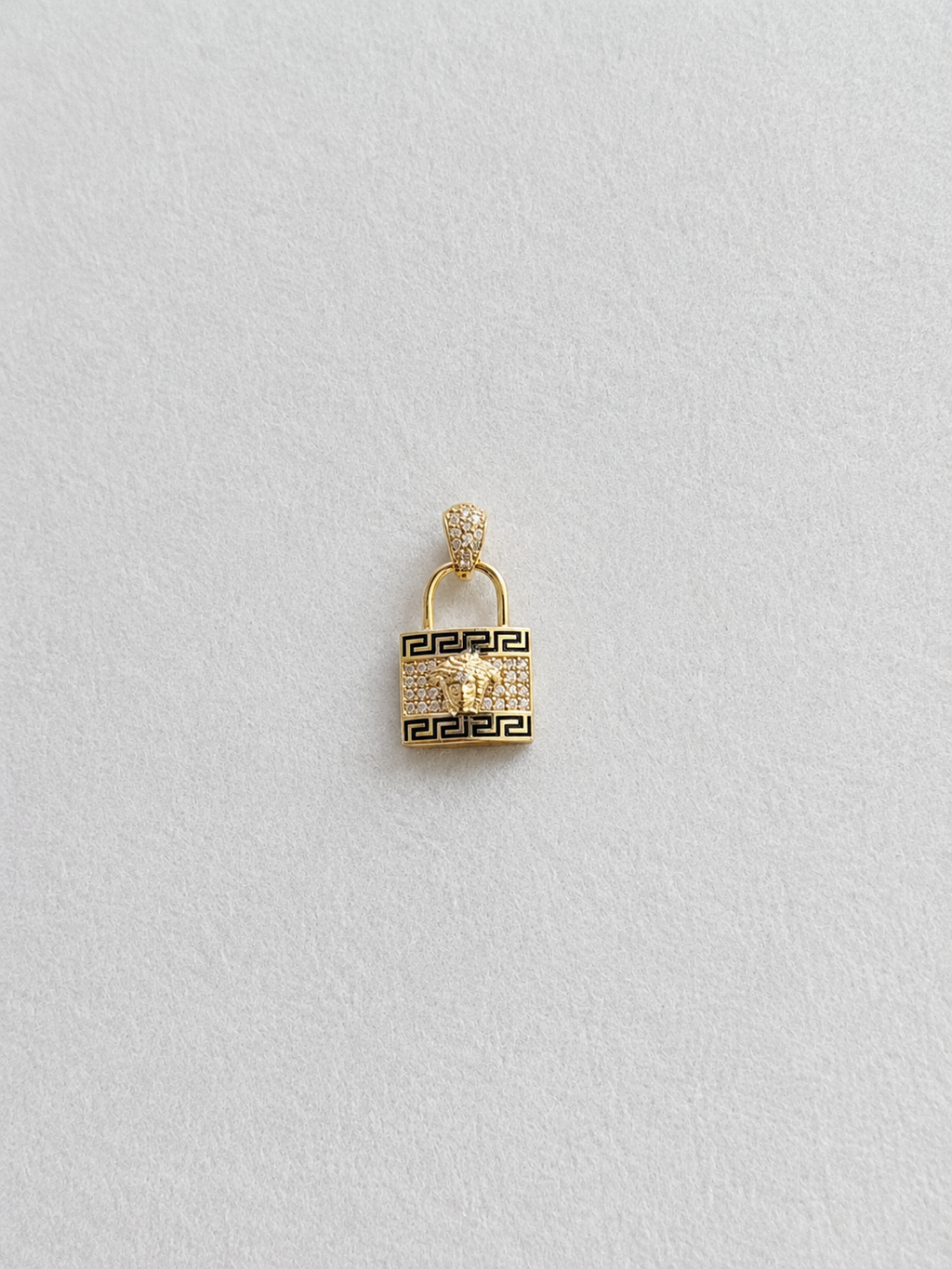 14K Gold Lock Pendant