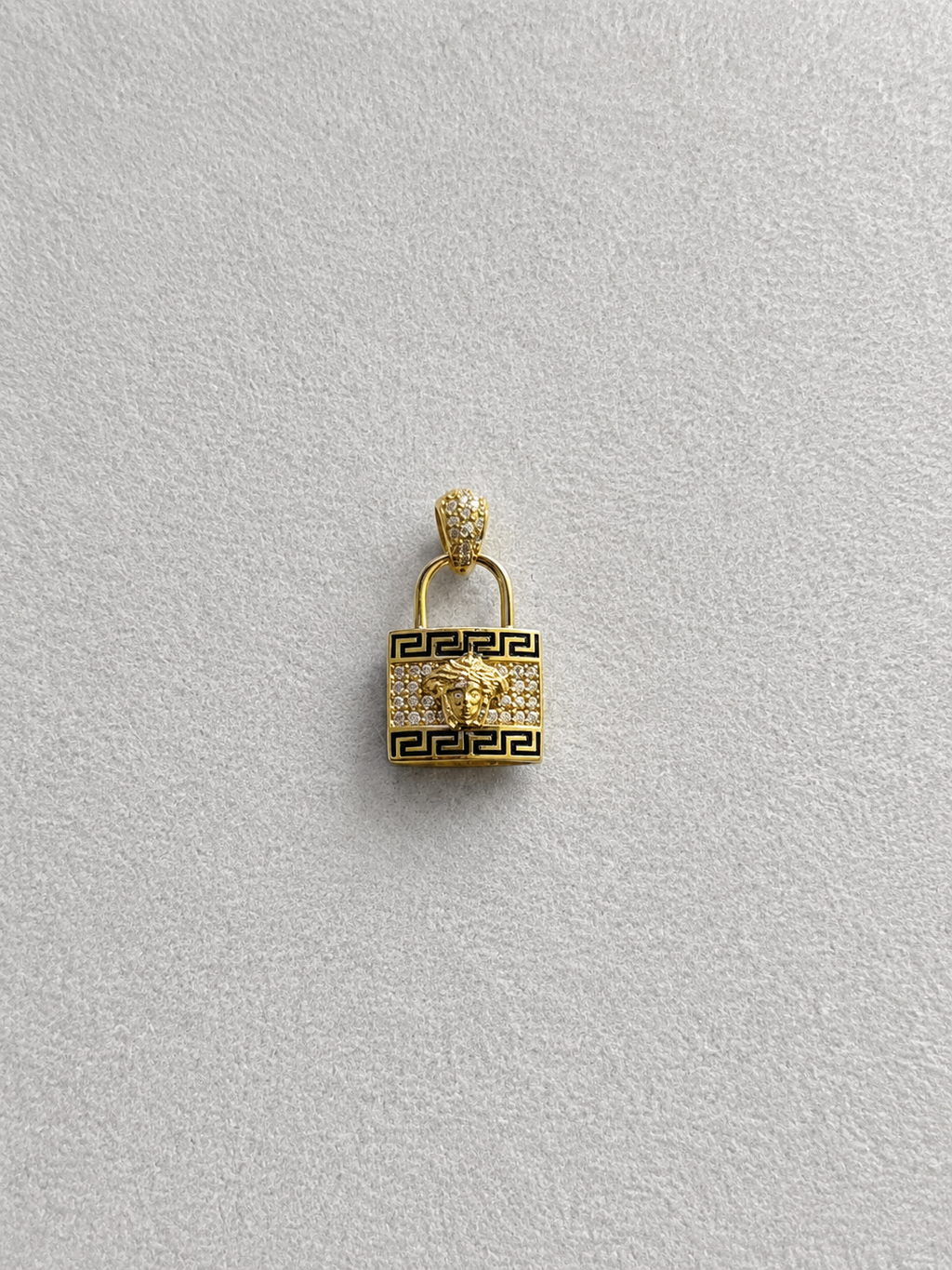 14K Gold Lock Pendant