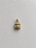 14K Gold Lock Pendant