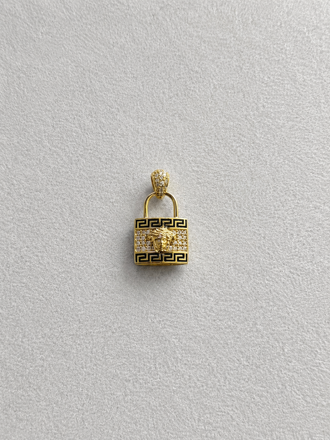 14K Gold Lock Pendant