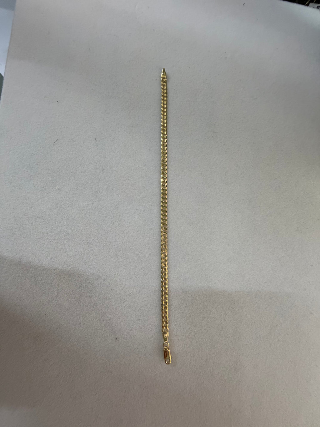 Cuban Link Diamond-Cut Bracelet – 14K Gold