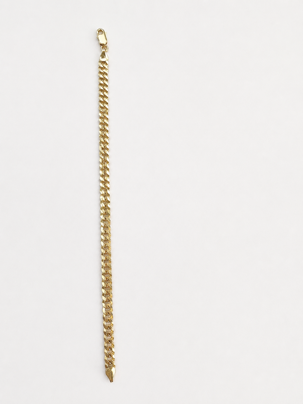 Cuban Link Diamond-Cut Bracelet – 14K Gold