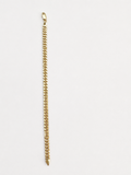 Cuban Link Diamond-Cut Bracelet – 14K Gold