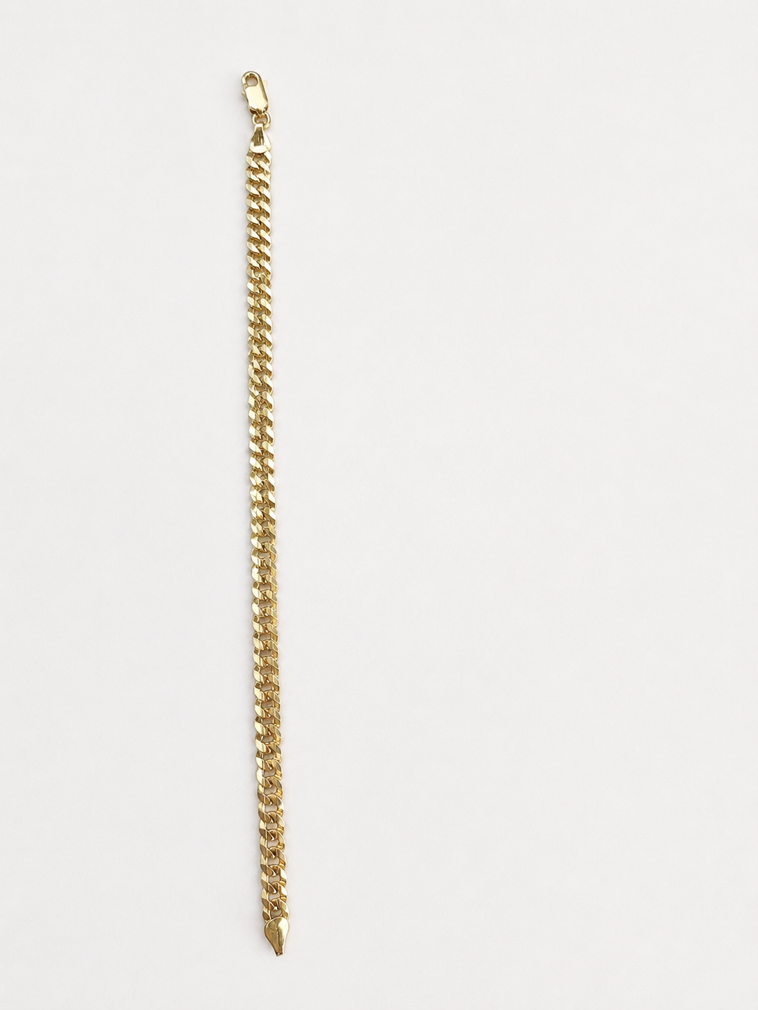 Cuban Link Diamond-Cut Bracelet – 14K Gold