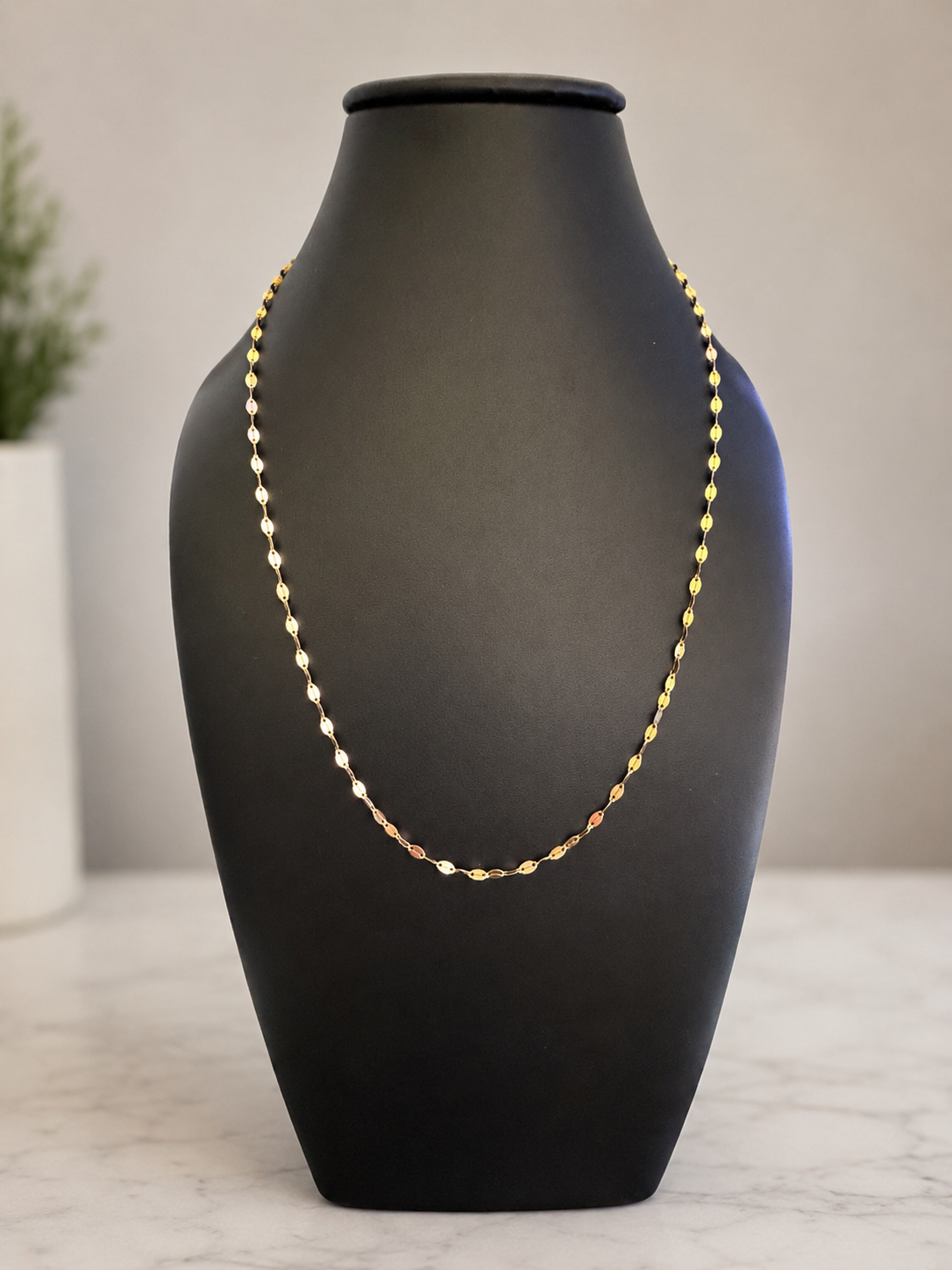 Mirror Chain – 14K Gold