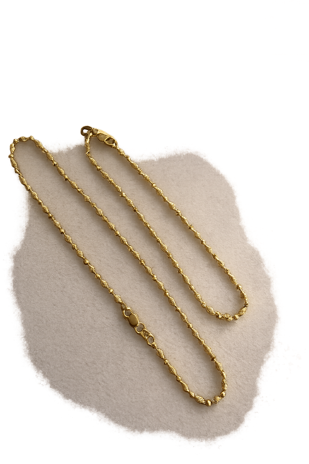 14K Gold Barrel Bead Set