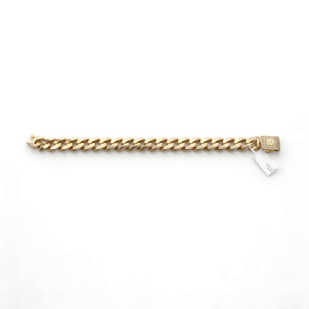 Signature Monaco Link Gold Bracelet