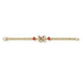 Multicolor Butterfly Gold Bracelet