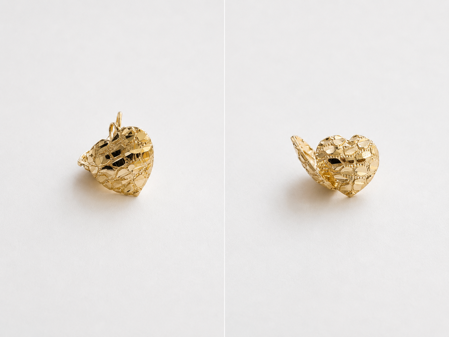 Nugget Heart Earrings