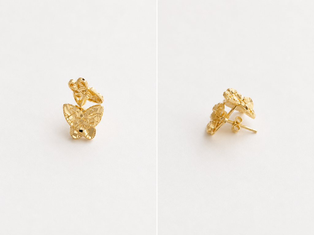 Butterfly Nugget Earrings
