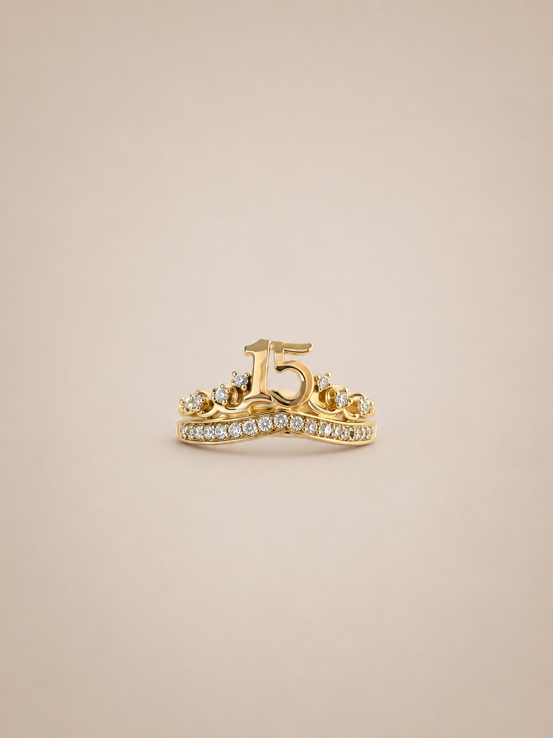 Quinceañera Ring Bicolor 14K