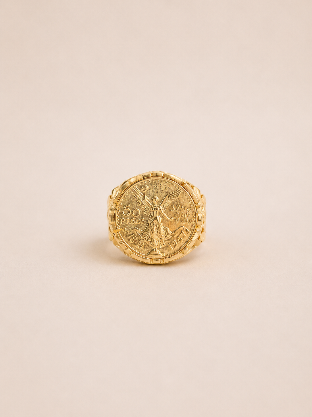 Anillo Centenario Nugget 14K