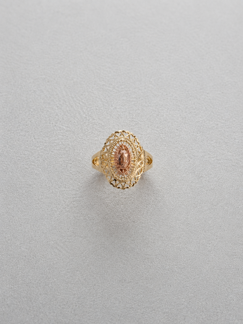 Filigrana Bicolor Guadalupe Virgin 14K Gold