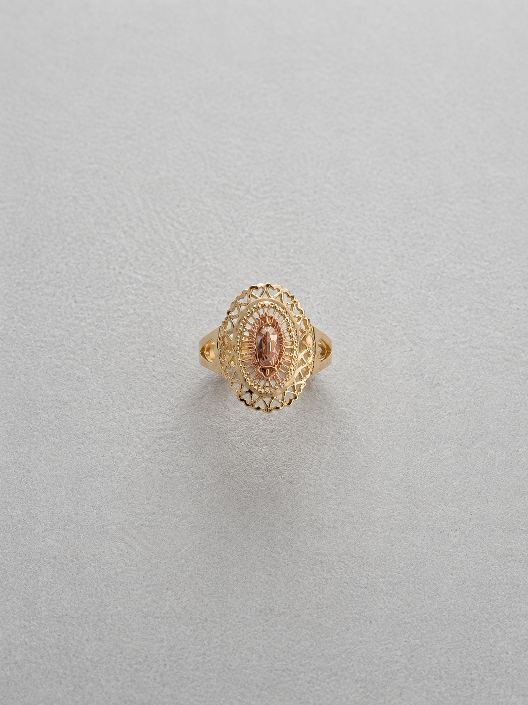 Filigrana Bicolor Guadalupe Virgin 14K Gold