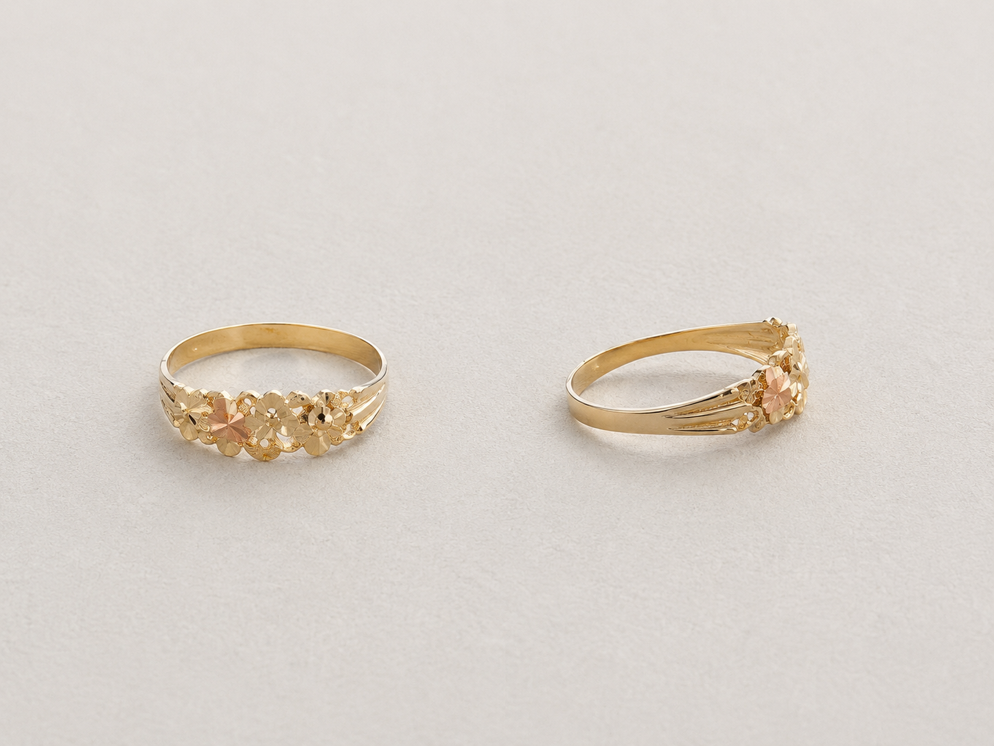 14K Gold Nugget Ring