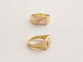 14K Gold Pistol Ring