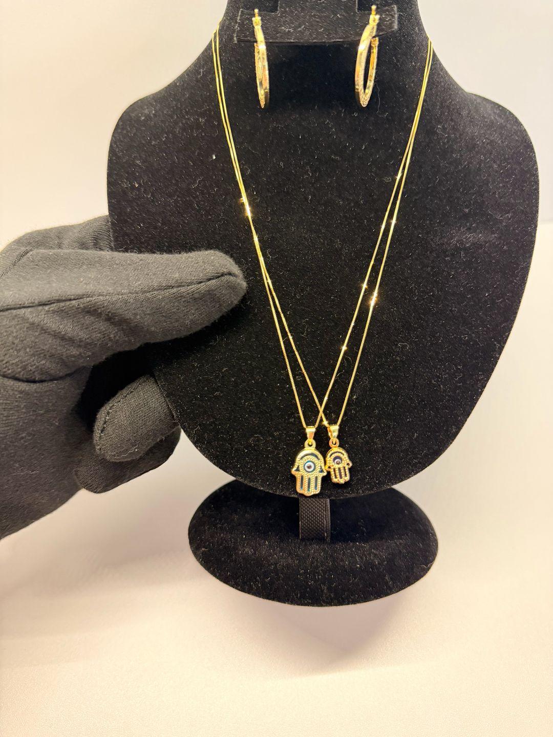 Hamsa Evil Eye Necklace