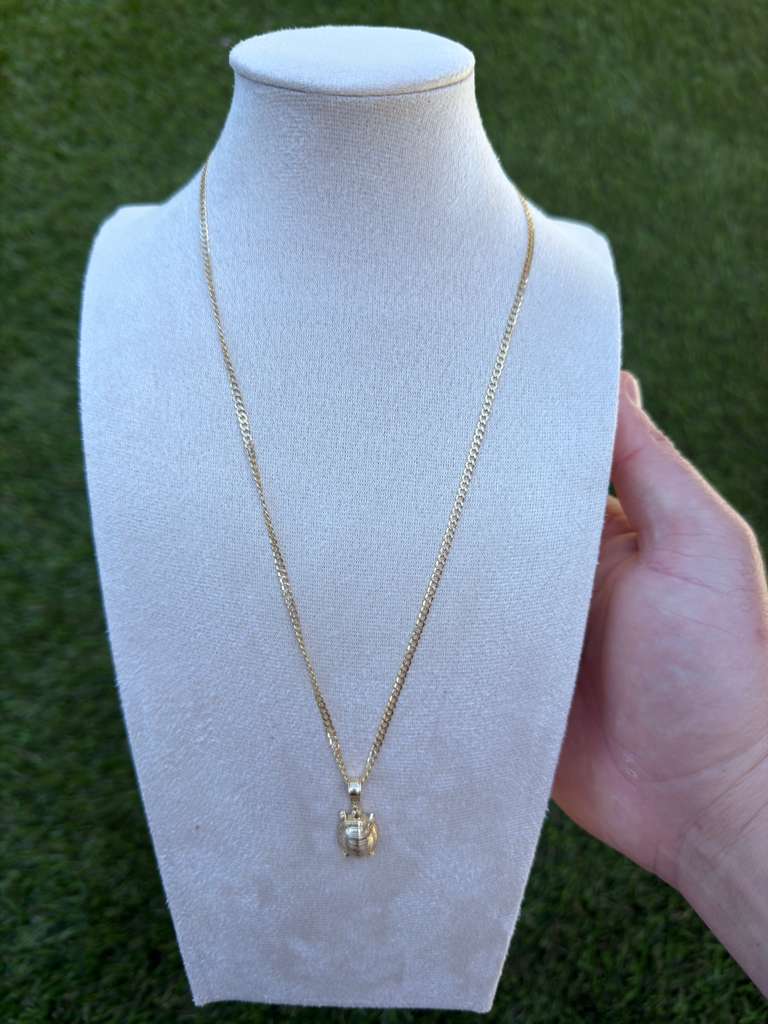 14K Gold Turtle Pendant
