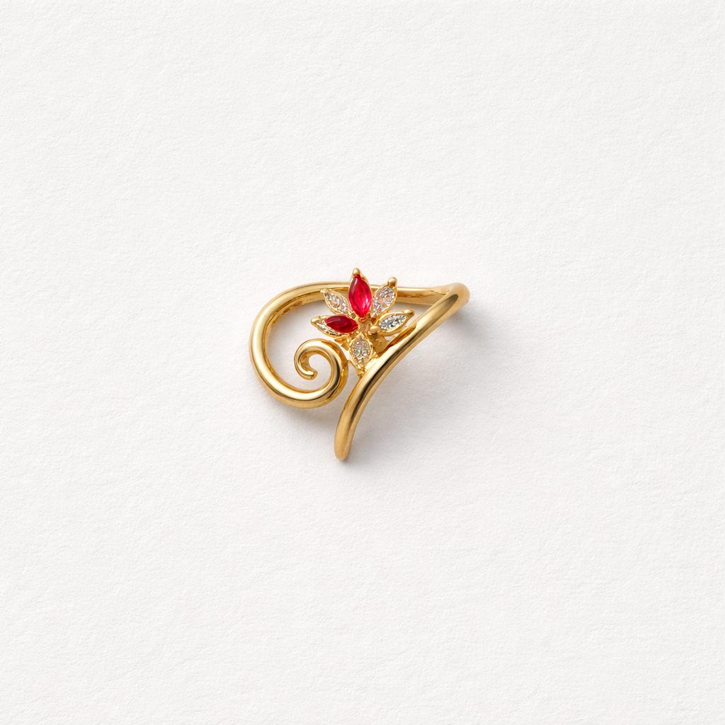 ✨ Floral Swirl Ring ✨