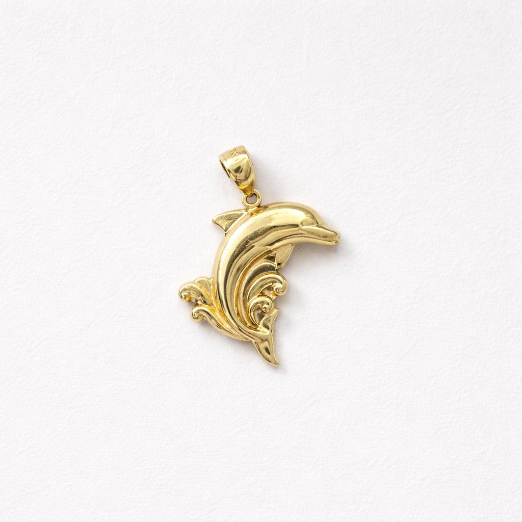 ✨ Ocean Wave Dolphin Pendant ✨