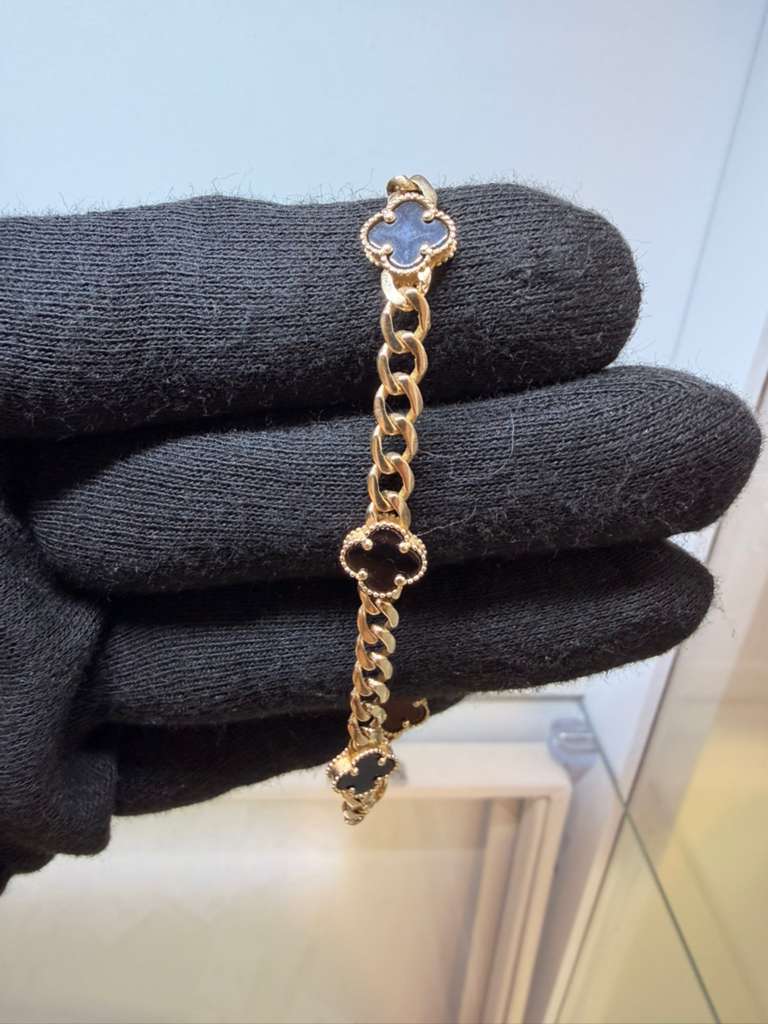 Black Clover Cuban Link Bracelet