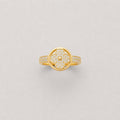 Pavé Trebol Ring 14K Gold